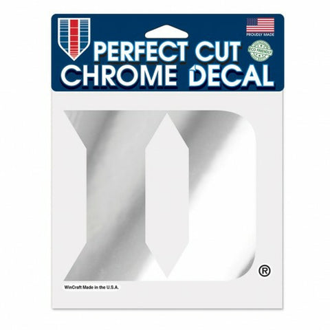 ~Duke Blue Devils Decal 6x6 Perfect Cut Chrome - Special Order~ backorder