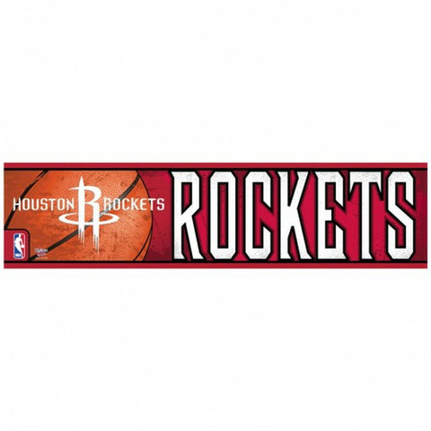 ~Houston Rockets Decal 3x12 Bumper Strip Style - Special Order~ backorder