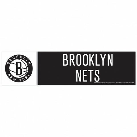 ~Brooklyn Nets Decal 3x12 Bumper Strip Style - Special Order~ backorder