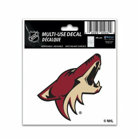 ~Arizona Coyotes Decal 3x4 Multi Use Color - Special Order~ backorder