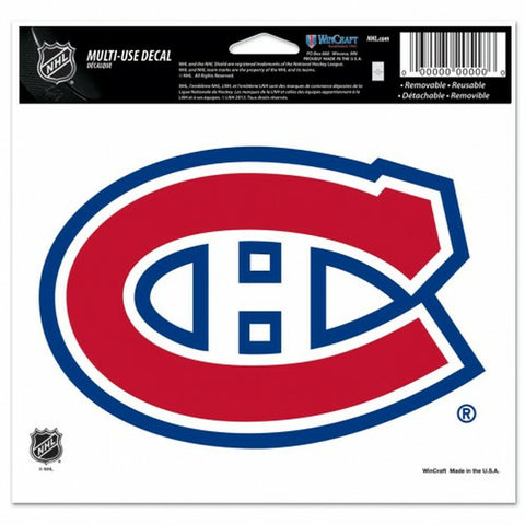 ~Montreal Canadiens Decal 5x6 Multi Use Color - Special Order~ backorder