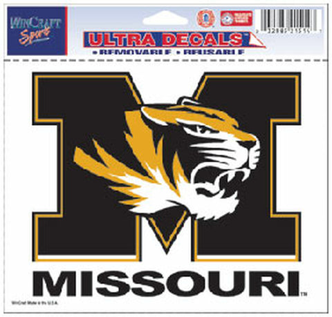 Missouri Tigers Decal 5x6 Multi Use Color