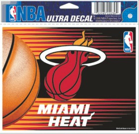 Miami Heat Decal 5x6 Ultra