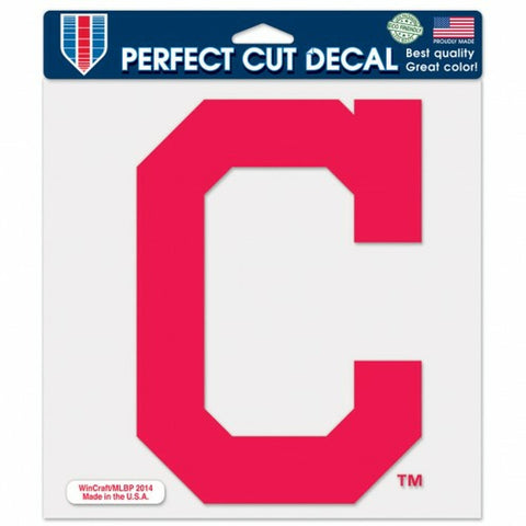 Cleveland Indians Decal 8x8 Die Cut Color - Special Order