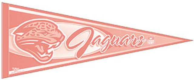Banderín de los Jacksonville Jaguars de 12 x 30 en color rosa