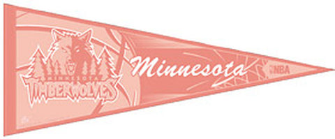 Minnesota Timberwolves Pennant 12x30 Pink CO
