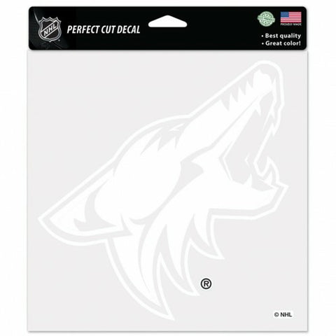 ~Arizona Coyotes Decal 8x8 Perfect Cut White - Special Order~ backorder