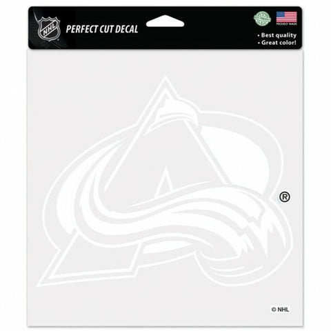 ~Colorado Avalanche Decal 8x8 Perfect Cut White - Special Order~ backorder