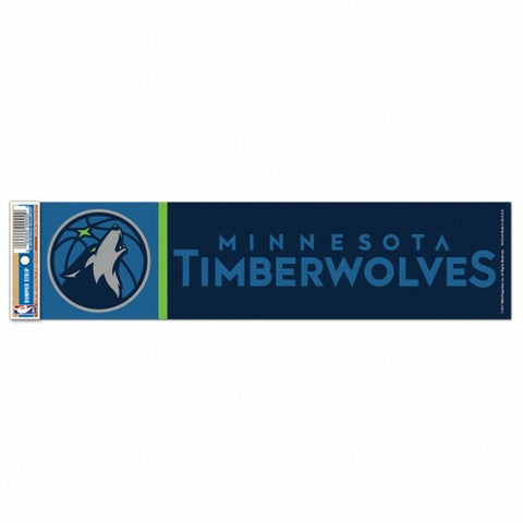 ~Minnesota Timberwolves Decal 3x12 Bumper Strip Style - Special Order~ backorder