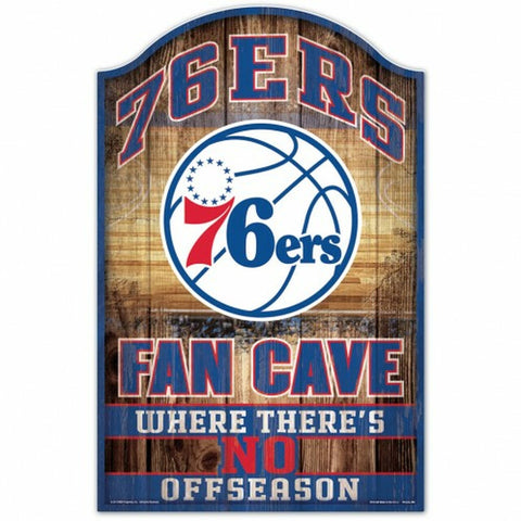 ~Philadelphia 76ers Sign 11x17 Wood Fan Cave Design - Special Order~ backorder