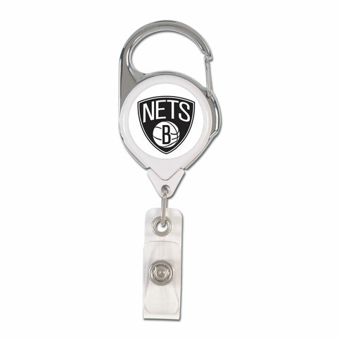~Brooklyn Nets Badge Holder Premium Retractable - Special Order~ backorder
