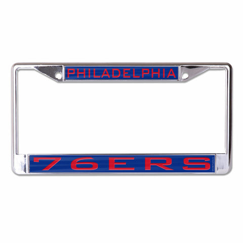 ~Philadelphia 76ers License Plate Frame - Inlaid - Special Order~ backorder