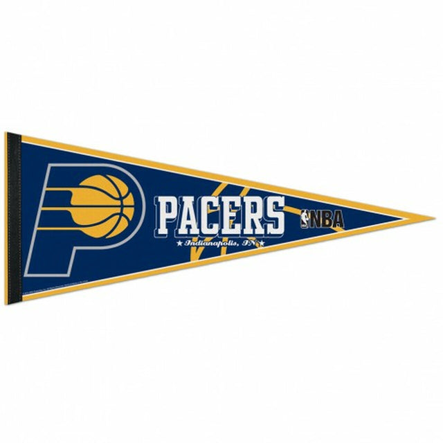 Banderín de los Indiana Pacers de 12 x 30 cm, estilo clásico