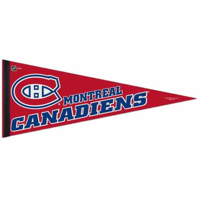 Banderín de los Montreal Canadiens de 12 x 30 cm, estilo clásico