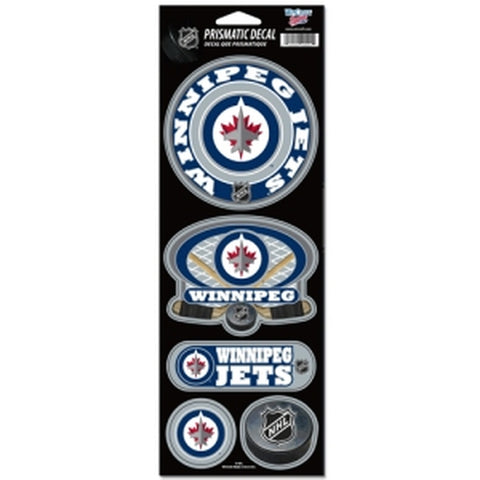 ~Winnipeg Jets Stickers Prismatic - Special Order~ backorder