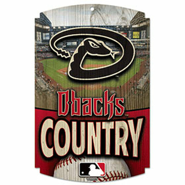 Letrero de madera de los Arizona Diamondbacks - Country