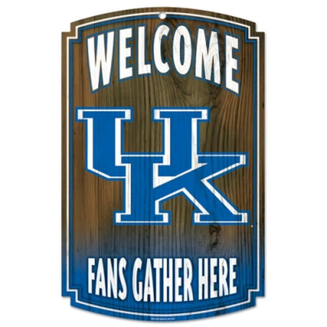 Kentucky Wildcats Sign 11x17 Wood