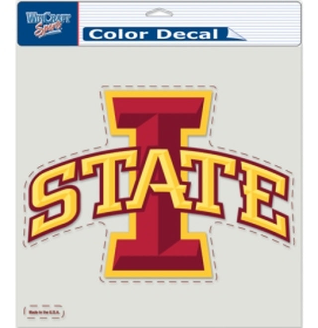 Iowa State Cyclones Decal 8x8 Perfect Cut Color