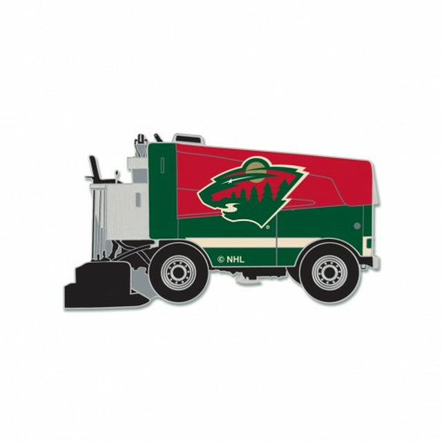 Tarjeta de joyería coleccionable con pin de Minnesota Wild, estilo Zamboni Design CO