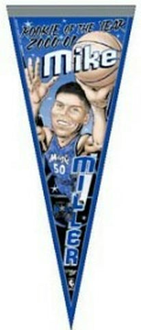 Orlando Magic Pennant 12x30 Mike Miller Rookie of the Year Design Classic Style CO
