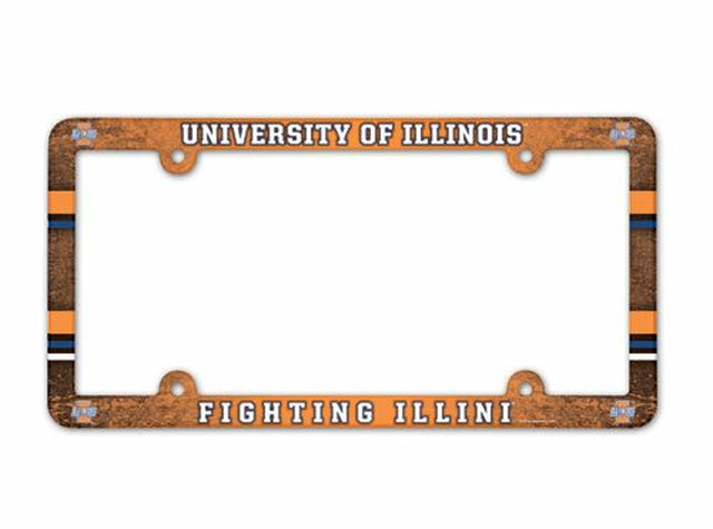 Marco para matrícula de Illinois Fighting Illini (a todo color)