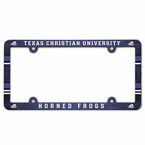 TCU Horned Frogs License Plate Frame - Full Color