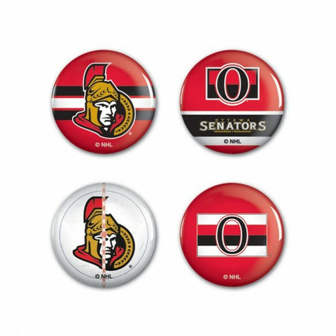 ~Ottawa Senators Buttons 4 Pack - Special Order~ backorder