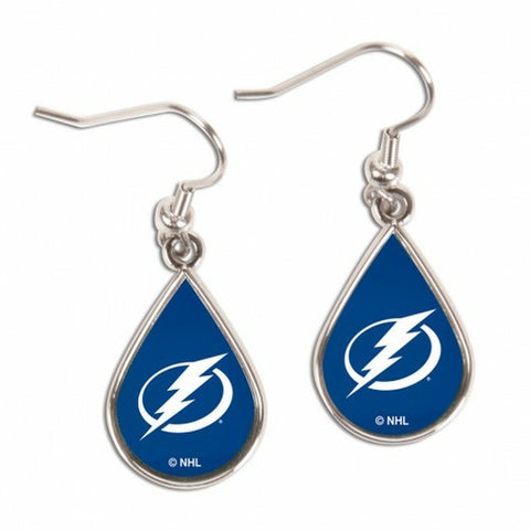 ~Tampa Bay Lightning Earrings Tear Drop Style - Special Order~ backorder
