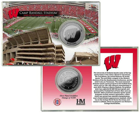 ~Wisconsin Badgers Silver Coin Card - Stadium~ backorder