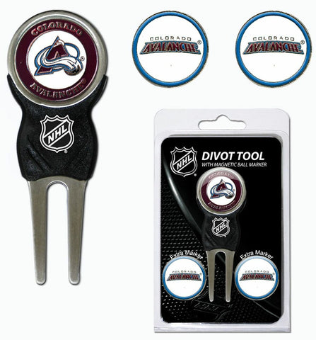 ~Colorado Avalanche Golf Divot Tool with 3 Markers - Special Order~ backorder