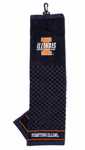 ~Illinois Fighting Illini 16"x22" Embroidered Golf Towel - Special Order~ backorder