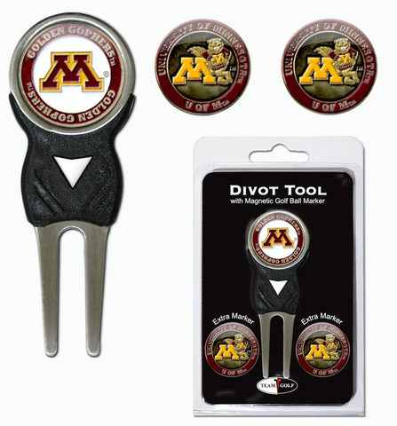 ~Minnesota Golden Gophers Golf Divot Tool with 3 Markers - Special Order~ backorder