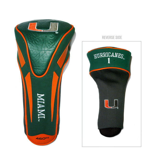 Funda para palo de golf de los Miami Hurricanes, tamaño jumbo, con una sola punta