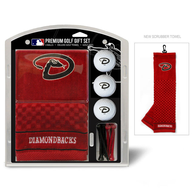 Juego de regalo de golf de los Arizona Diamondbacks con toalla bordada