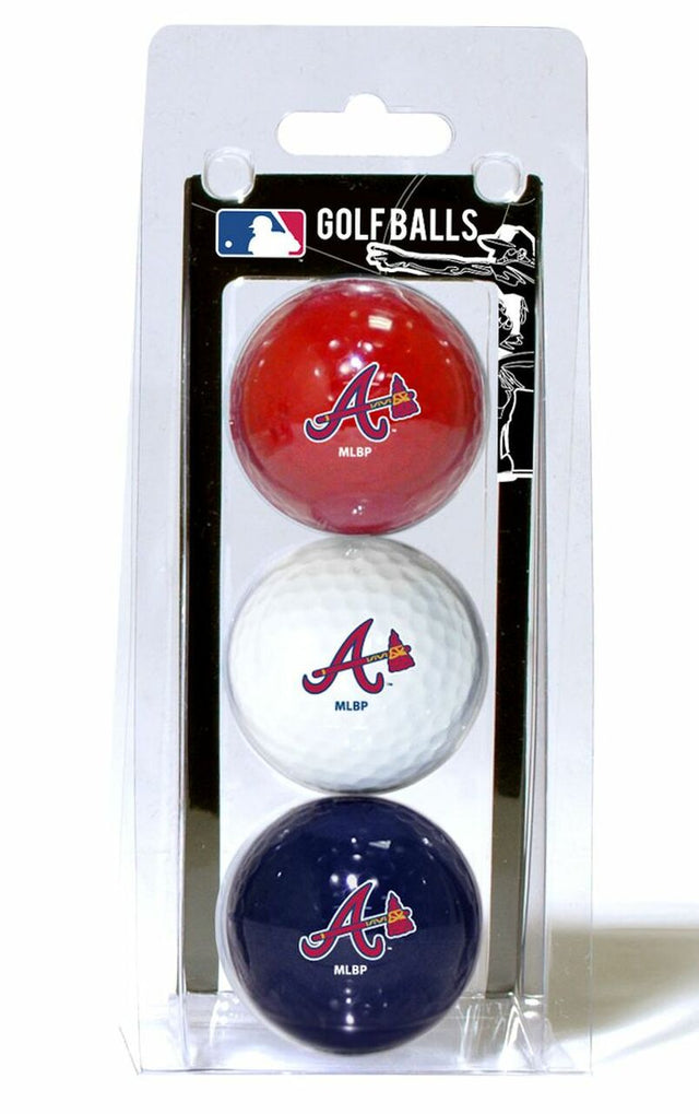 Atlanta Braves 3 Pack of Golf Balls