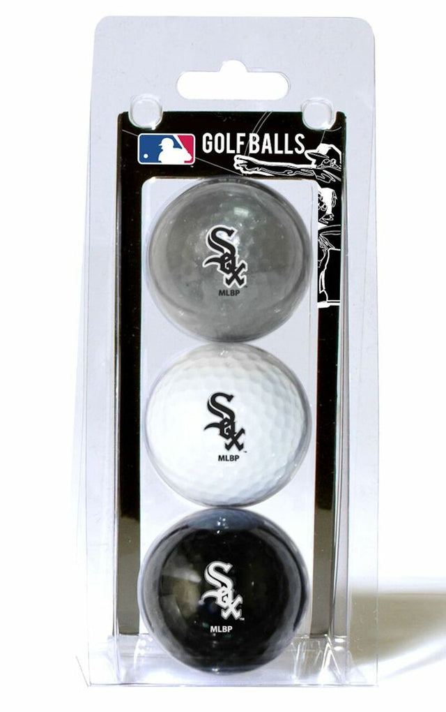 Paquete de 3 pelotas de golf de los Chicago White Sox