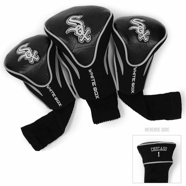 Juego de fundas para palos de golf Chicago White Sox de 3 piezas