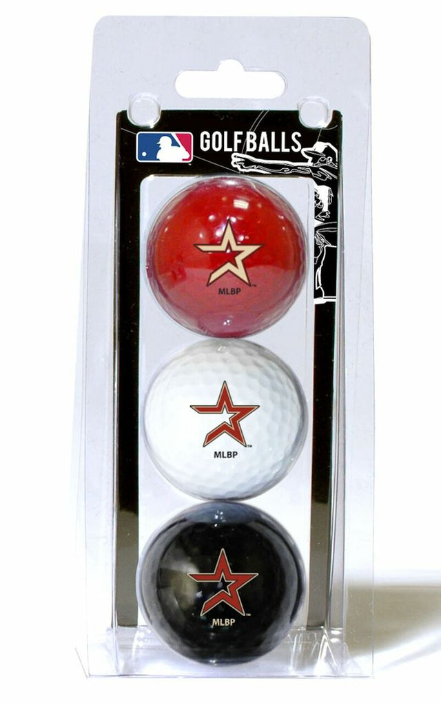 Paquete de 3 pelotas de golf de los Houston Astros