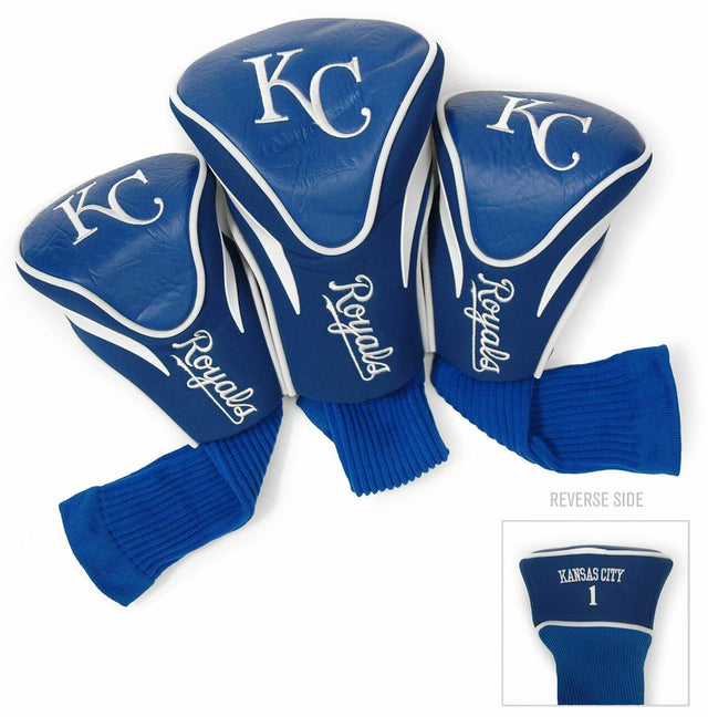 Juego de fundas para palos de golf de tres piezas de los Kansas City Royals