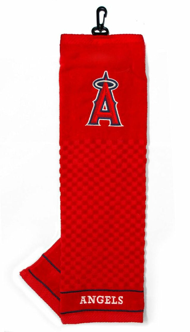 Toalla de golf bordada de Los Angeles Angels de 16" x 22"