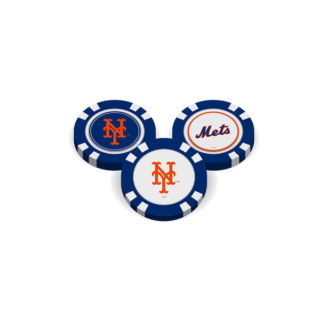 Ficha de golf con marcador de los New York Mets