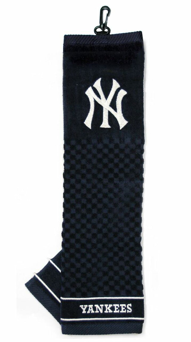 Toalla de golf bordada de los New York Yankees de 16" x 22"