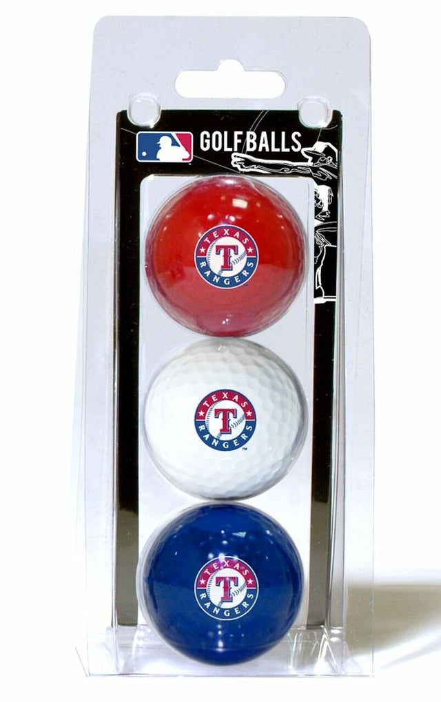 Paquete de 3 pelotas de golf de los Texas Rangers