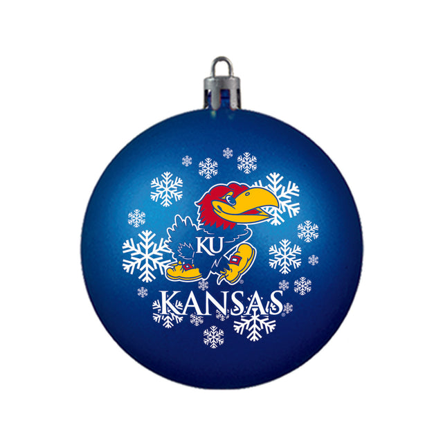 Kansas Jayhawks Ornament Shatterproof Ball