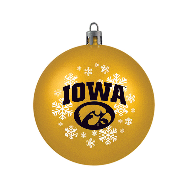 Iowa Hawkeyes Ornament Shatterproof Ball
