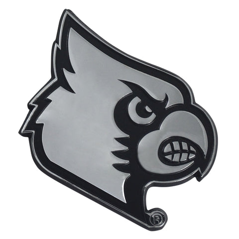 ~Louisville Cardinals Auto Emblem Premium Metal Chrome Special Order~ backorder