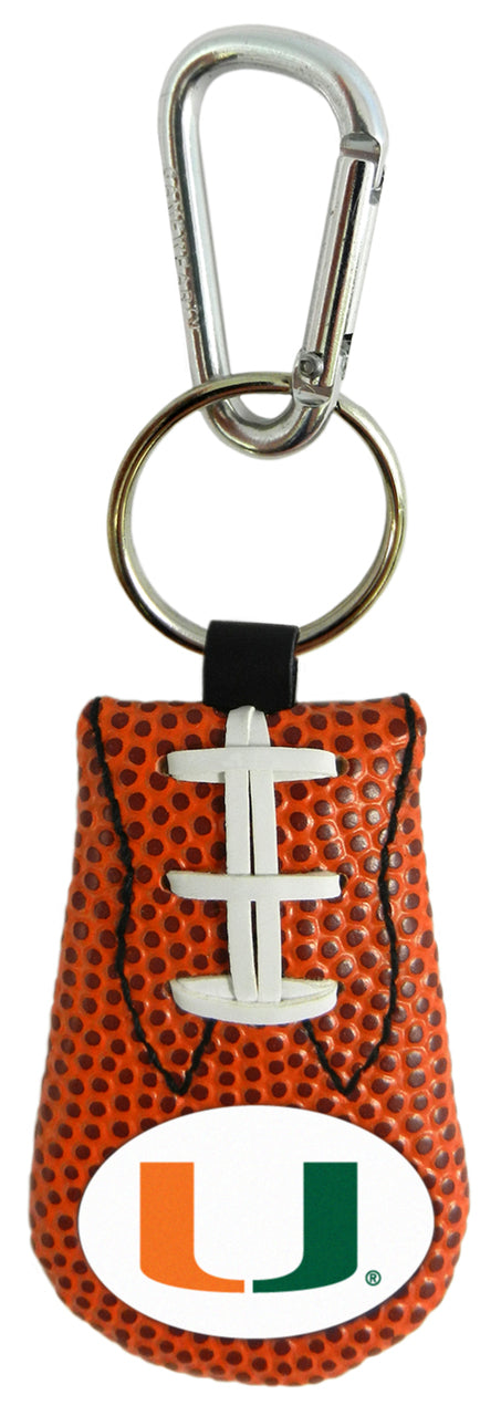 Llavero clásico de fútbol de los Miami Hurricanes CO