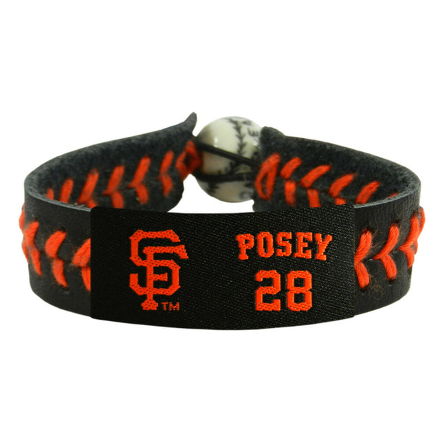 Pulsera de los Gigantes de San Francisco con el color del equipo de béisbol Buster Posey CO