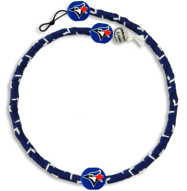 Collar de los Toronto Blue Jays con cuerda congelada y colores del equipo de béisbol