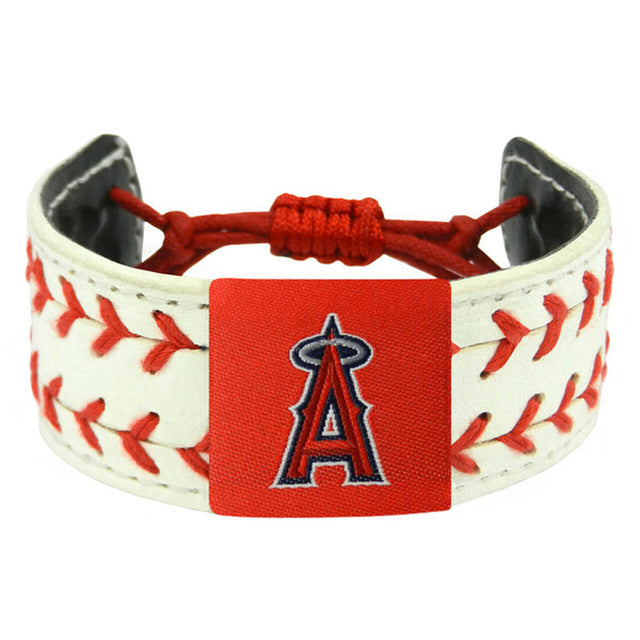 Pulsera clásica de dos costuras de Los Angeles Angels